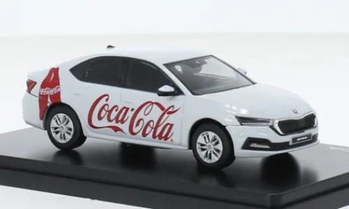 Abrex Skoda Octavia IV, weiss, 2020, Coca Cola, 1:43, Best