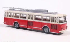 Brekina Skoda 9 TR, beige/rot, 1962, 1:87,