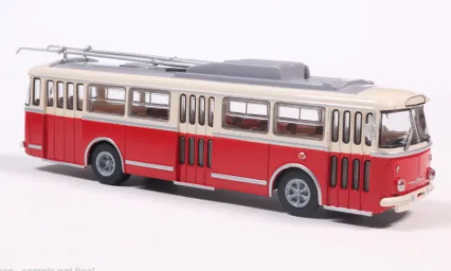 Brekina Skoda 9 TR, beige/rot, 1962, 1:87,