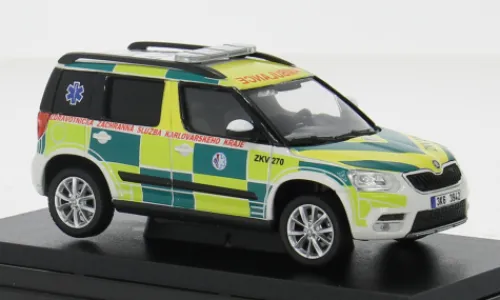 Abrex Skoda Yeti FL, 2013, EMS Of Karlovy Vary Region, #270, 1:43, New