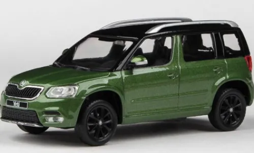 Abrex Skoda Yeti FL, grün/schwarz, 2013, 1:43, Clearance