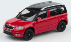 Abrex Skoda Yeti FL, rot/schwarz, 2013, 1:43,