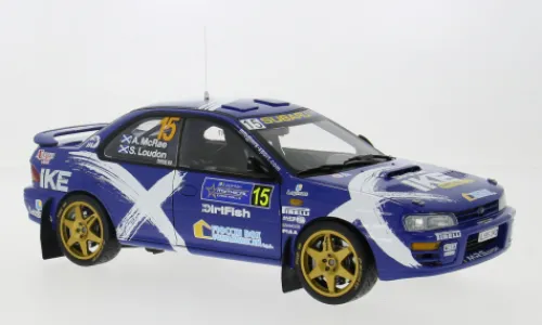 Sun Star Subaru Impreza 555, Logiman Mythical Cars Rally, 1997, #15, A.McRae/S.Loudon, 1:18, Discount