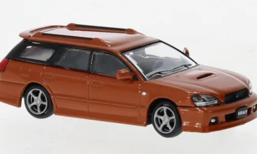 BM Creations Subaru Legacy Touring Wagon GT-B, orange, 2002, 1:64, Hot
