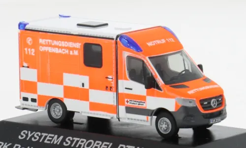 Rietze System Strobel RTW, 2018, DRK Offenbach / Main, 1:87, Outlet