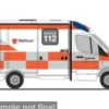 Rietze System Strobel RTW, 2018, Malteser Mainz, 1:87, Best