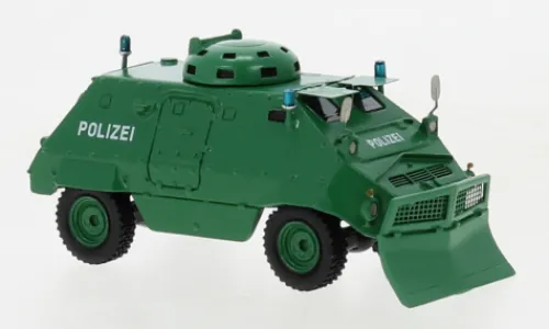 BoS-Models Thyssen UR-416 mit Räumschaufel, grün, 1975, Polizei (D), 1:87, Online