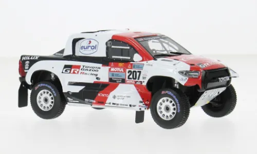 IXO Toyota GR DKR Hilux Evo T1+, Rally Dakar, 2022, #207, G.de Villiers/D.Murphy, 1:43, Hot