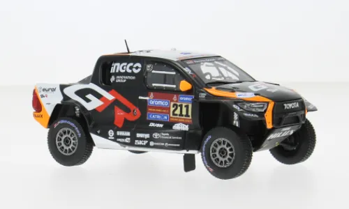 IXO Toyota GR DKR Hilux Evo T1+, Rally Dakar, 2025, #211, L.Henk/C.Brett, 1:43, Best