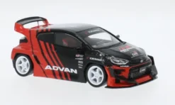 IXO Toyota GR Yaris Pandem, schwarz/rot, Advan, 1:43, Discount