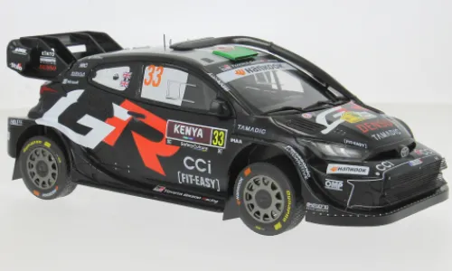 IXO Toyota GR Yaris Rally1, Safari Rallye Kenia, 2025, #33, E.Evans/S.Martin, 1:18, Hot
