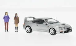 BM Creations Toyota GT Four-ID with Figures, silber, 1:64, Best