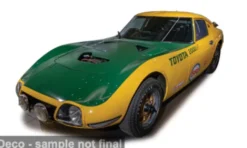 IXO America Toyota 2000 GT, gelb/grün, 1966, 1:64, Online