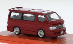 Tarmac Works Toyota Hiace Waggon Custom, dunkelrot, 1:64, Hot