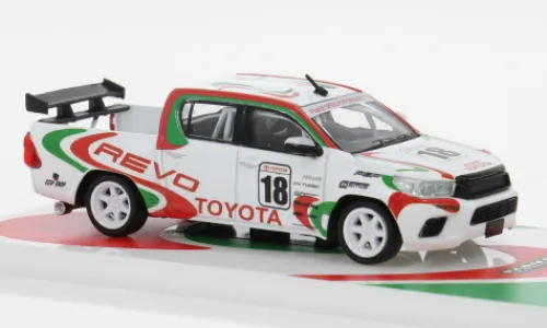Tarmac Works Toyota Hilux, #18, V.Rossi/A.Salucci, 1:64, Discount