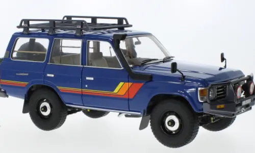 Kyosho Toyota Land Cruiser 60, blau/Dekor, 1:18, Discount