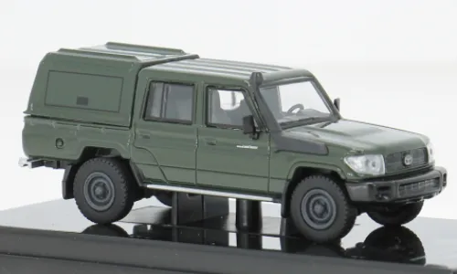 Para64 Toyota Land Cruiser Dbl Cab Pickup LC79, dunkelgrün, 2014, 1:64,