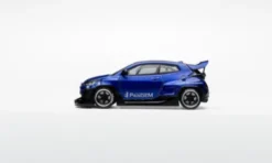 Pop Race Toyota Pandem GR Yaris, blau, 1:64,