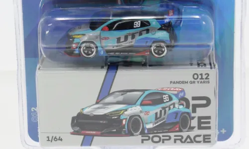 Pop Race Toyota Pandem GR Yaris, weiss/Dekor, 1:64, Best