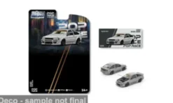 Pop Race Toyota RWB AE86, hellgrau, Enigma Exclusive, 1:64,