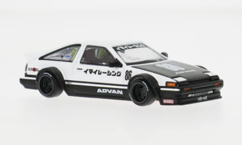 Mini GT Toyota Sprinter Trueno (AE86), weiss/schwarz, Advan, 1:64, Discount