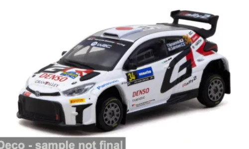 Tarmac Works Toyota Yaris GR Rally 2, Rallye Schweden, 2024, #34, Y.Yamamoto, 1:64, Sale