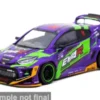 Tarmac Works Toyota Yaris GR, violett/grün, 2025, EVA Racing, 1:43, New