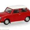 Herpa Trabant 601, rot/weiss, 1:87, Hot