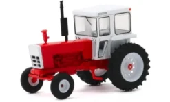 Greenlight Traktor mit geschlossener Kabine, rot/weiss, 1973, 1:64, Discount