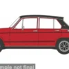 Oxford Triumph Dolomite Sprint, rot/schwarz, 1:76, New