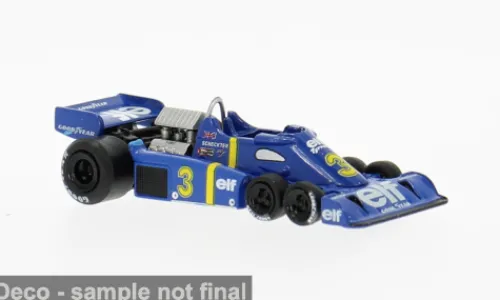 Brekina Tyrrell P34, Formel 1, 1976, Elf, #3, J.Scheckter, 1:87, New