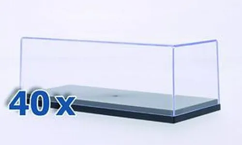 MCG Vitrine 40 x Kunststoff-Vitrine für je 1 x 1:43, 1:43, Clearance
