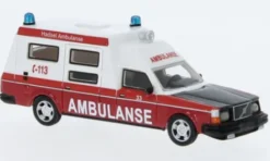 BoS-Models Volvo 265 Ambulance Norway, weiss/rot, 1985, 1:87, Outlet