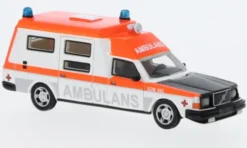 BoS-Models Volvo 265 Ambulance Sweden, weiss/orange, 1985, 1:87, Clearance