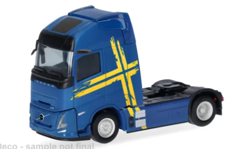 Herpa Volvo FH Aero GL XL, blau/gelb, 1:87, Hot