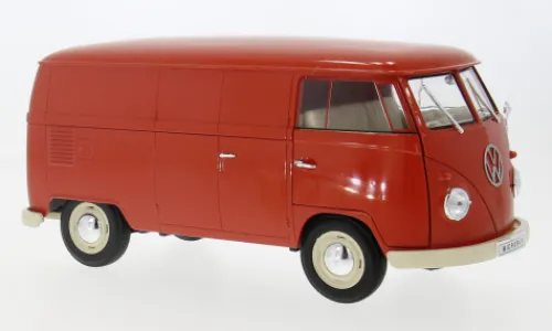 Welly VW Bulli T1, rot, 1963, 1:18, New