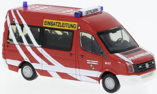 Rietze VW Crafter Bus HD, Feuerwehr Ostfildern, 1:87, Discount