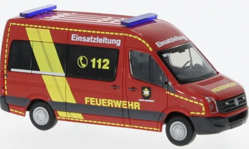 Rietze VW Crafter Kasten HD, Feuerwehr Kremmen, 1:87, Clearance