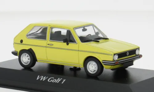 Maxichamps VW Golf I, gelb, 1980, 1:43, Best