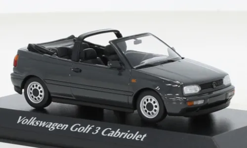 Maxichamps VW Golf III Cabriolet, grau, 1997, 1:43, Hot