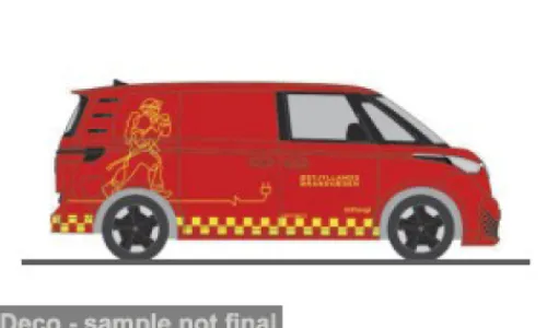 Rietze VW ID.Buzz Cargo, Ostjyllands Brandvaesen (DK), 1:87, Online
