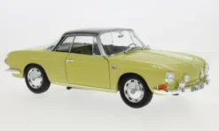 Norev VW Karmann Ghia Typ 34, gelb/schwarz, 1961, 1:18, Best