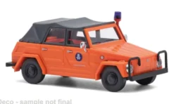 Busch VW 181 Kurierwagen, orange, 1970, THW, 1:87,