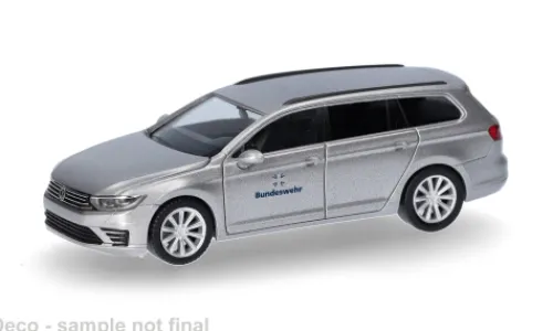 Herpa Military VW Passat Variant GTE, BW Fuhrpark Service, 1:87, Discount