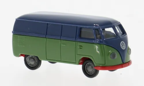 Brekina VW T1a Kasten, dunkelblau/grün, 1950, 1:87, Outlet
