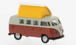 Brekina VW T1b Camper, grau/rot, 1960, 1:87, Best