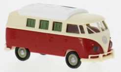 Brekina VW T1b Camper, hellbeige/rot, 1960, 1:87, Outlet