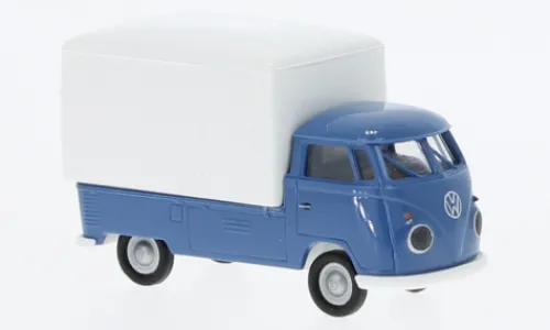 Brekina VW T1b Großraum-Koffer, blau/weiss, 1960, 1:87, Outlet