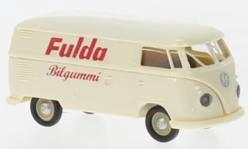 Brekina VW T1b Kasten, 1960, Fulda Bilgummi, 1:87,