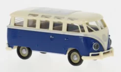Brekina VW T1b Samba, hellbeige/blau, 1960, 1:87, Hot